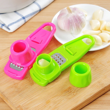 Plastic Garlic Press Grater Slicer Grinding Tool Kitchen Accessories